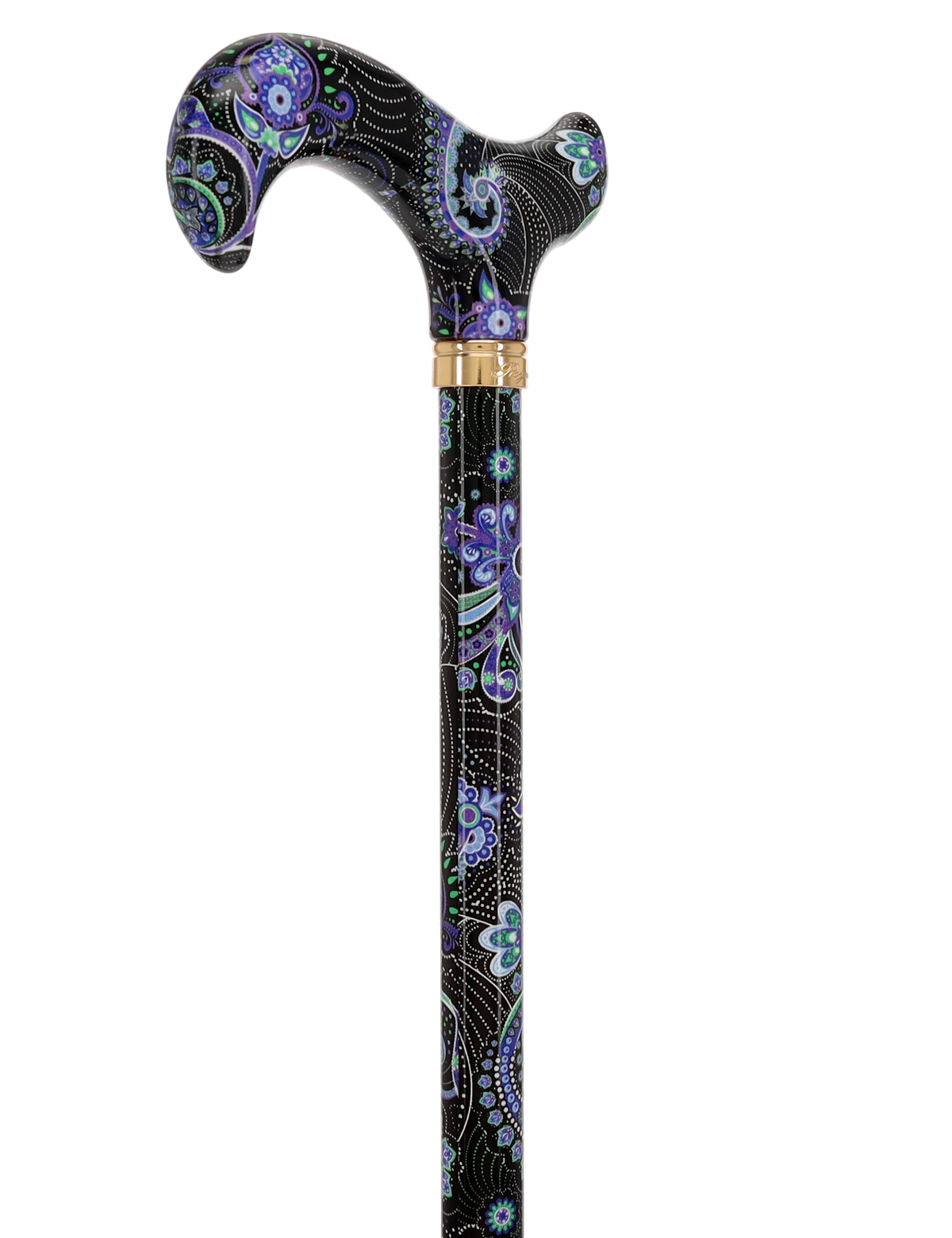 HD Pattern Designer Cane - Matching Handle & Shaft - Durable Adjustable Aluminum - Tophatter Daily Deals