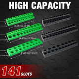 6-Piece: Magnetic Socket Organizer Set Home Improvement - Tophatter Daily Deals