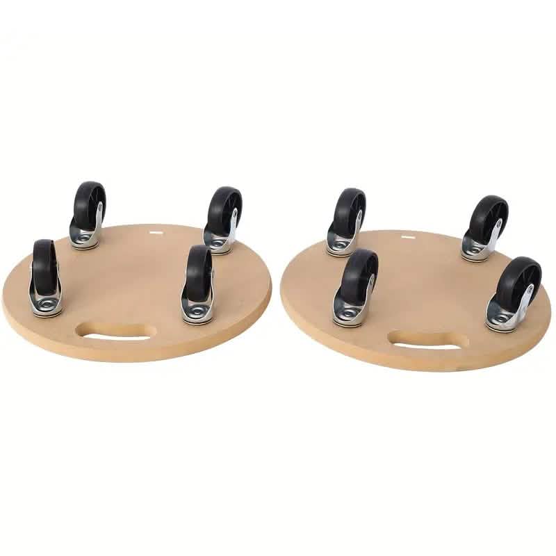 2-Piece: Furniture Moving Dolly Heavy Duty Wood Rolling Mover Home Improvement - Tophatter Daily Deals
