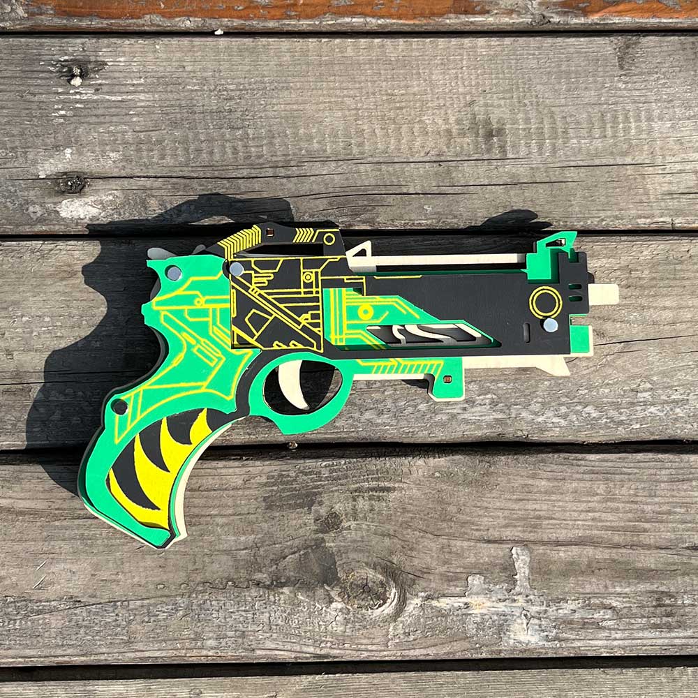 Hunting Gun 3D Rubber Band Gun Wooden Model Kit - Tophatter Daily Deals