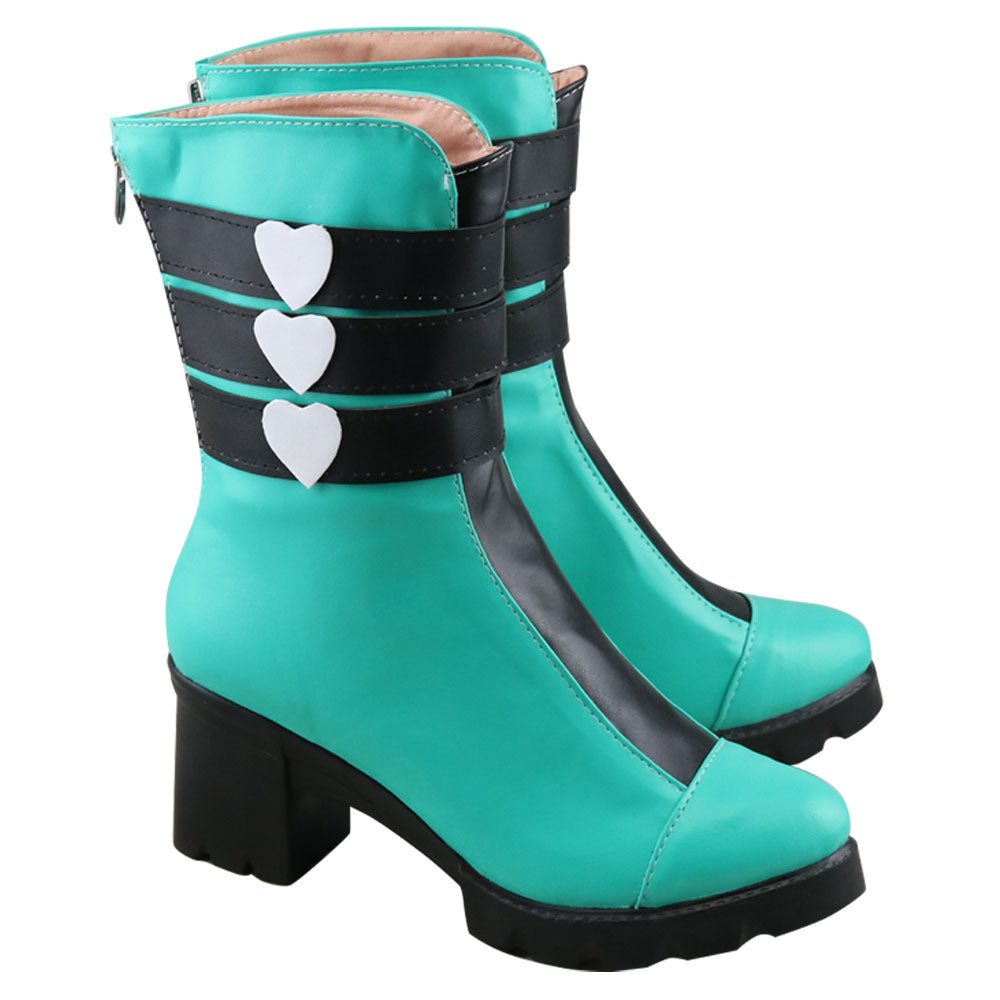 Pokemon Sword And PM Shield Sonia Blue Green Cosplay Shoes Shoes/Boots - Tophatter Daily Deals