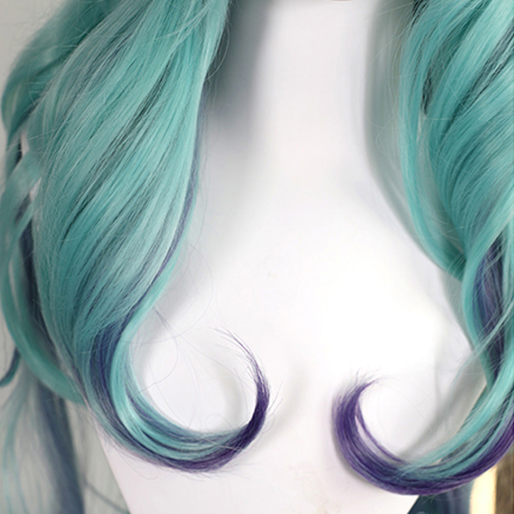 League Of Legends LOL Seraphine Blue Purple Cosplay Wig Wig - Tophatter Daily Deals