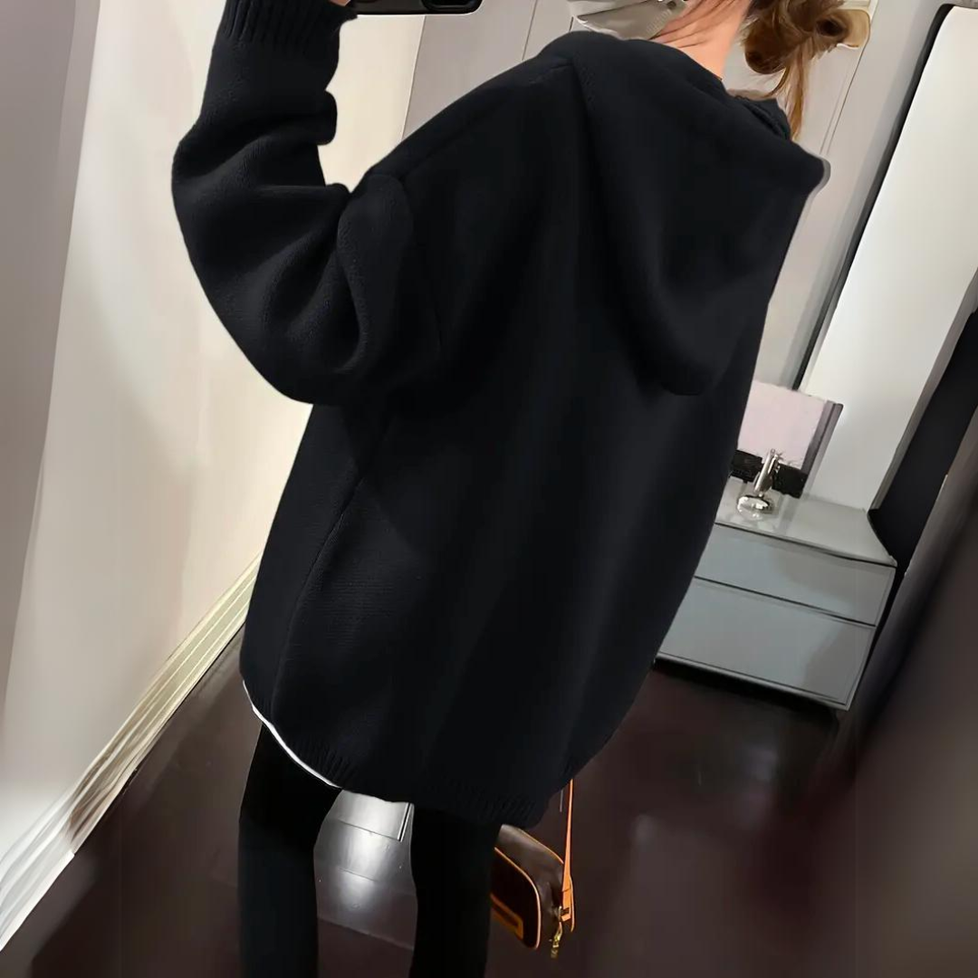 Warm Cozy Women's Oversized Hoodie - Knit, Everyday - Tophatter Daily Deals