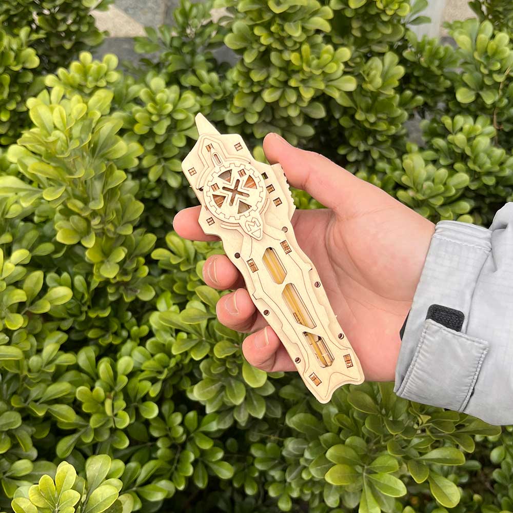 Wooden Switchblade Model Kit Wood knife - Tophatter Daily Deals