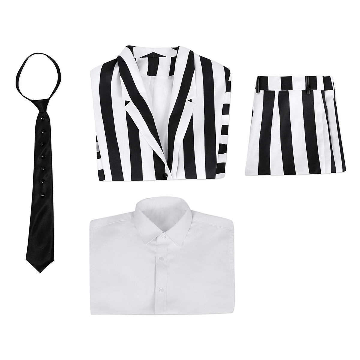 Beetlejuice 2 Beetlejuice Halloween Black And White Cosplay Costume Costume - Tophatter Daily Deals