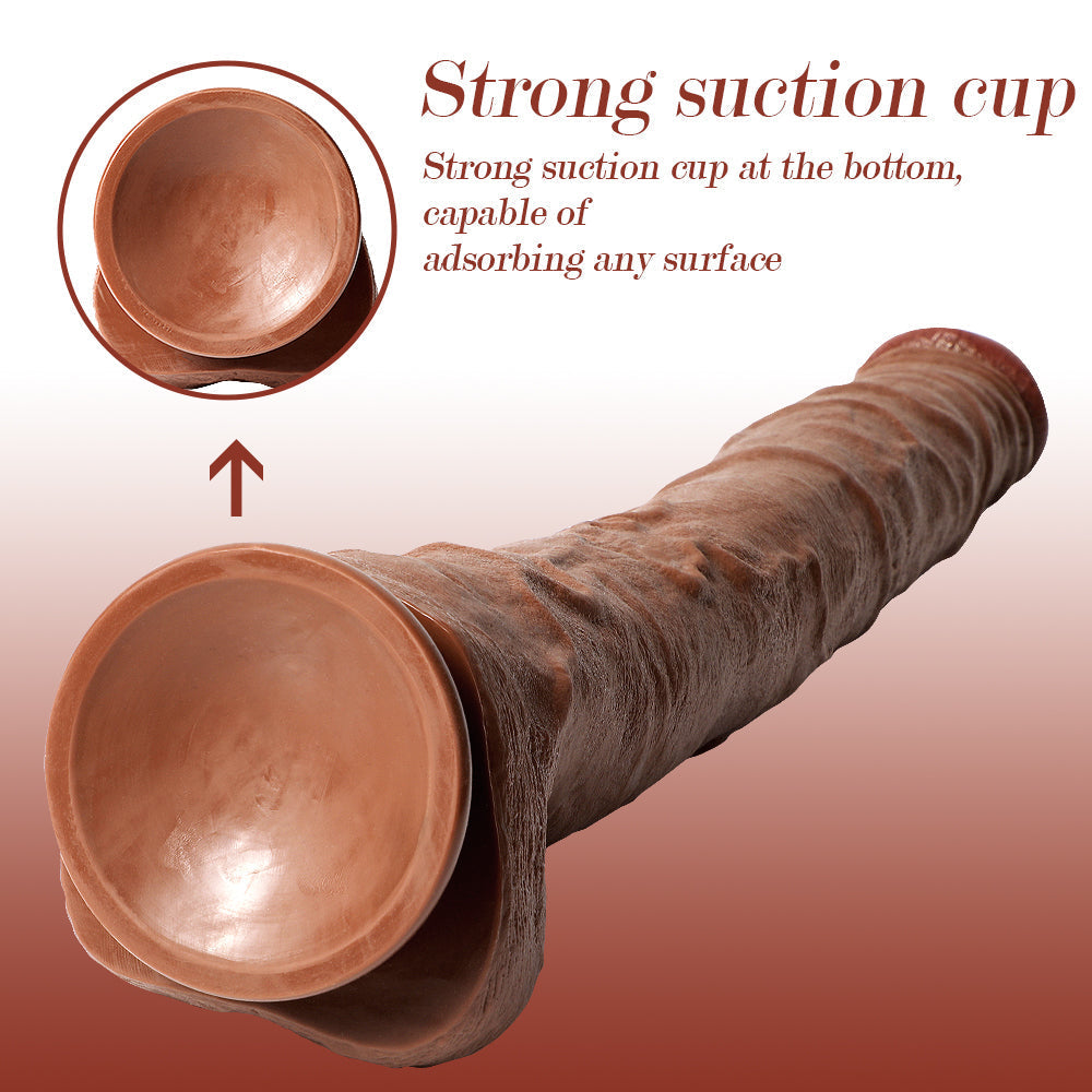 Buder - Long Big Dildo for Beginners and Experienced Players 22.04 Inches Dildos - Tophatter Daily Deals