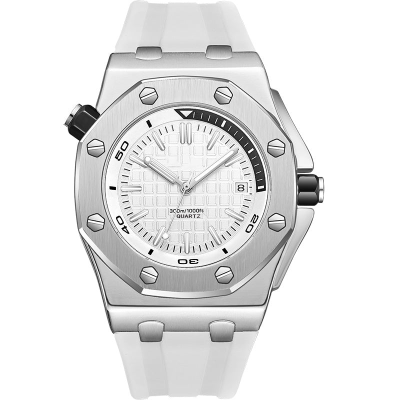 Luxury Stainless Steel Quartz Watch Men Military Watch Causal Fashion Excellent Wristwatch Silver Watches - Tophatter Daily Deals