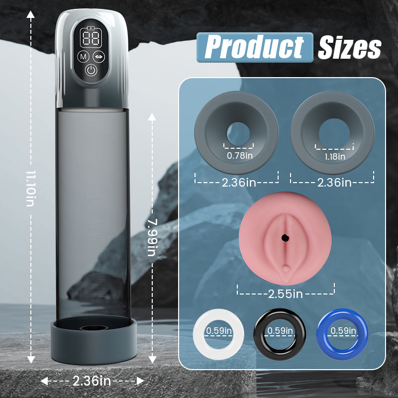 Moss - 4 IN 1 Vacuum Penis Pump with Multiple Training modes for the Training Season Penis Pumps - Tophatter Daily Deals