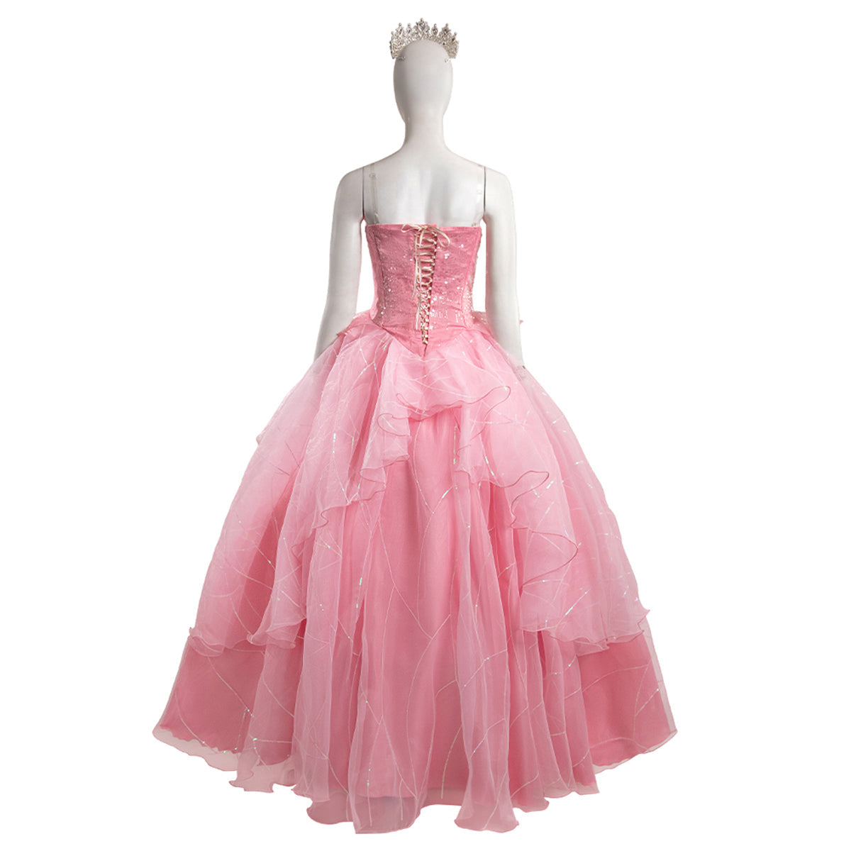Wicked (2024) Glinda Pink Dress Cosplay Costume Costume - Tophatter Daily Deals