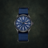Durable Men’s Military-Style Watch – Waterproof, Scratch-Resistant, 42mm Dial – Green Black Blue Men's wristwatches - Tophatter Daily Deals