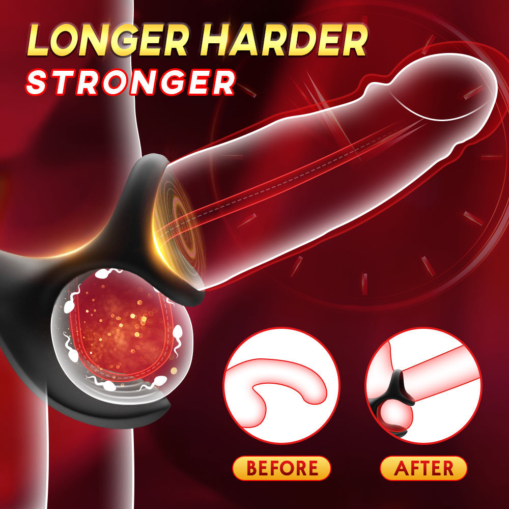 Zenith - Vibrating Anal Plug with Penis Rings Penis Rings - Tophatter Daily Deals