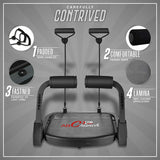 Multi Functional Ab Cruncher Abdominal Abs Core Fitness Trainer Exercise & Fitness - Tophatter Daily Deals