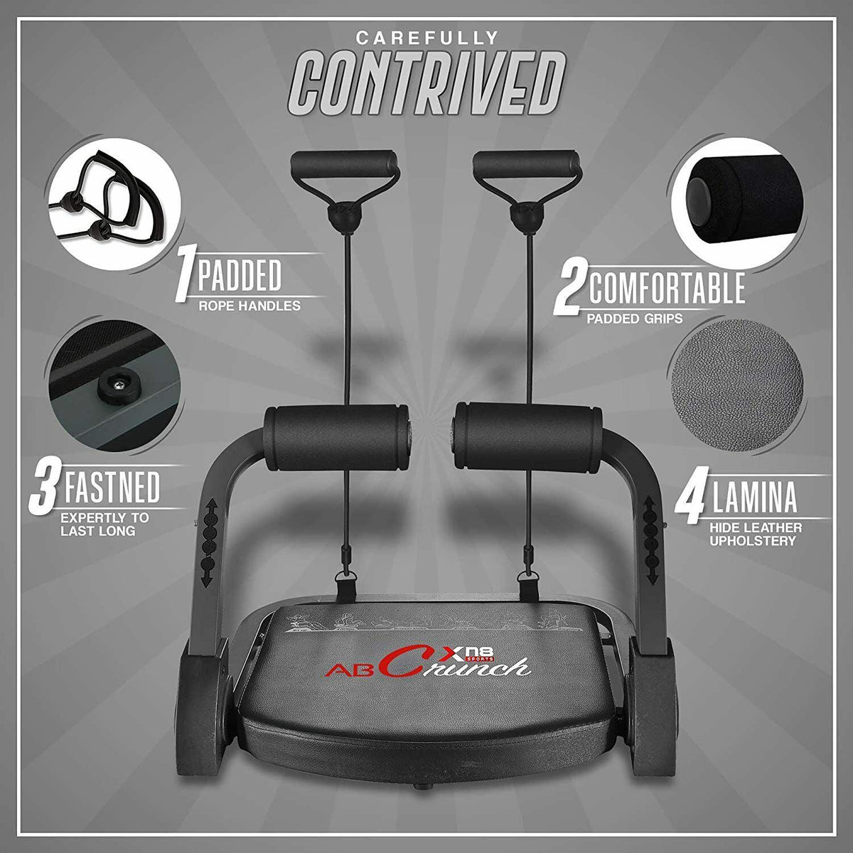Multi Functional Ab Cruncher Abdominal Abs Core Fitness Trainer Exercise & Fitness - Tophatter Daily Deals
