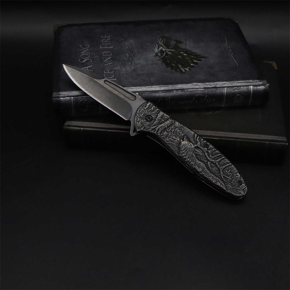 Male Deer Folding Knife Portable Camping Tool - Tophatter Daily Deals