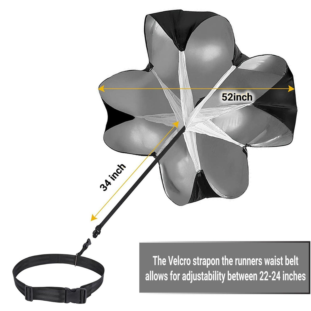 Speed Resistance Training Equipment with Adjustable Strap Soccer - Tophatter Daily Deals