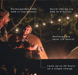 Hakol Luci Solar String Lights + Phone Charger Phone Chargers - Tophatter Daily Deals