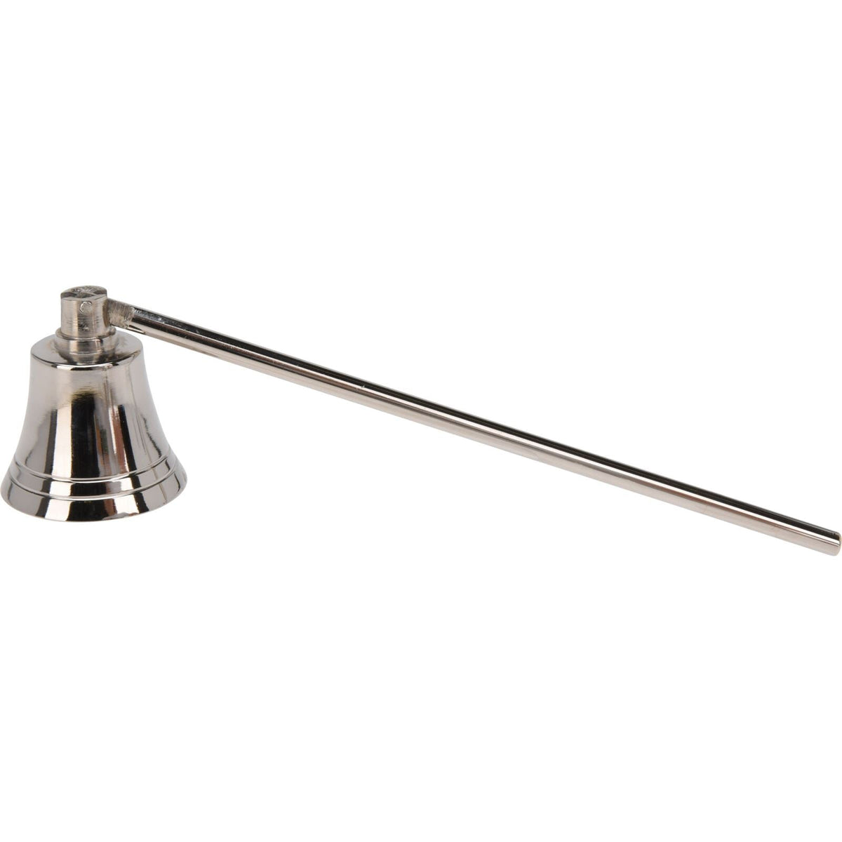 Silver Metal Bell Candle Snuffer | Long Handle Candle Wick Extinguisher - 20cm Candle Snuffer - Tophatter Daily Deals