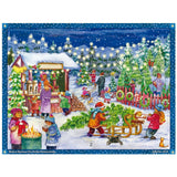 Christmas Tree Market Christmas Advent Calendar Traditional Door Advent Calendar Advent Calendar - Tophatter Daily Deals