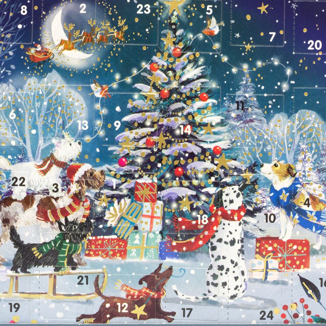 Around the Tree Christmas Advent Calendar Greetings Card | Door Advent Calendar Advent Calendar - Tophatter Daily Deals