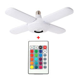 Bluetooth Music Bulb Garage Lighting 4leaves colorful white light 0 - Tophatter Daily Deals