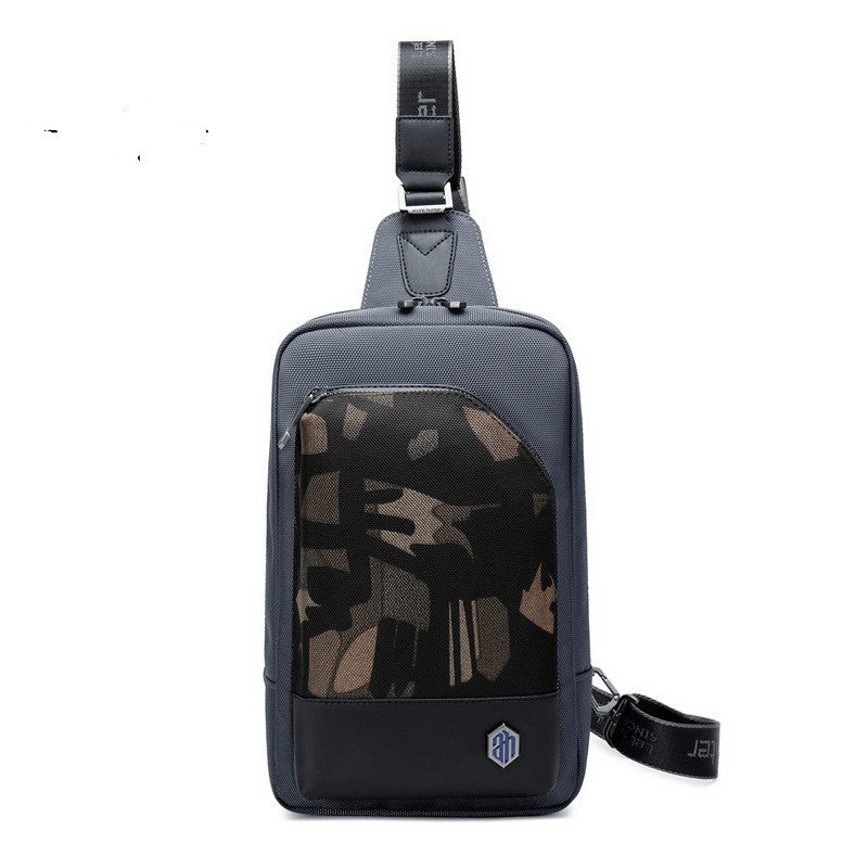Arctic Hunter New Men"s Chest Bag With Large Capacity Grey 0 - Tophatter Daily Deals