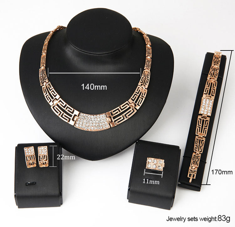 18K Gold Plated Jewelry Jewelry Set Jewelry sets - Tophatter Daily Deals