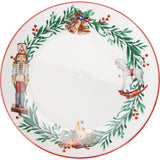 Christmas Nutcracker Plate | Traditional Festive Round Ceramic Plate - 27cm Plate - Tophatter Daily Deals