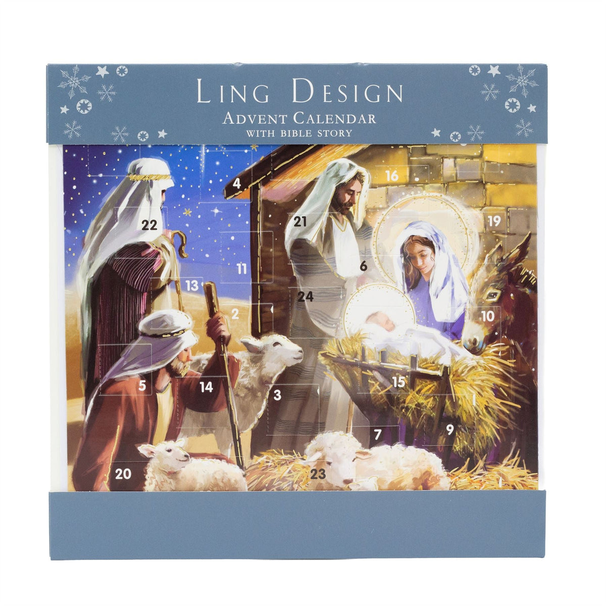 Nativity Scene Christmas Advent Calendar | Traditional Advent Calendar Advent Calendar - Tophatter Daily Deals