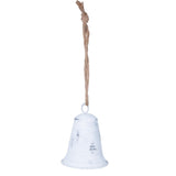 White Metal Christmas Bell Rustic Tree Decorations | Embossed Xmas Hanging Bell | Festive Jingle Bell Hanging Decorations Tree Decoration - Tophatter Daily Deals
