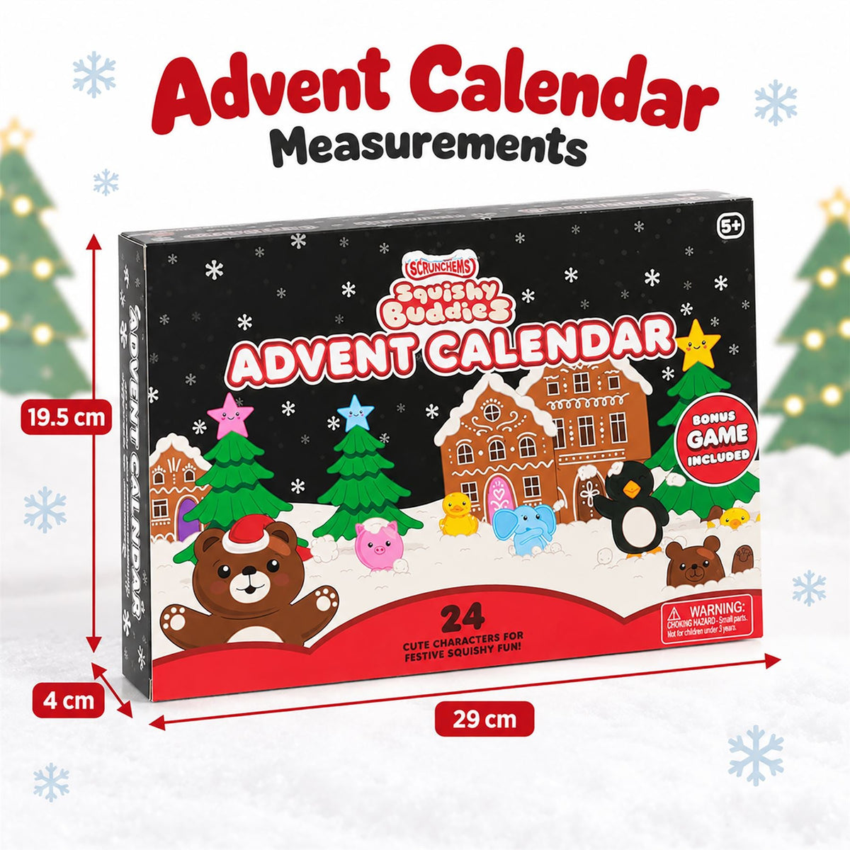 Scrunchems Squishy Buddies Christmas Advent Calendar, 24 Squishy Characters Advent Calendar - Tophatter Daily Deals