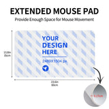 14x24in Horizontal Medium Leather Waterproof Keyboard Pad 7 - Tophatter Daily Deals