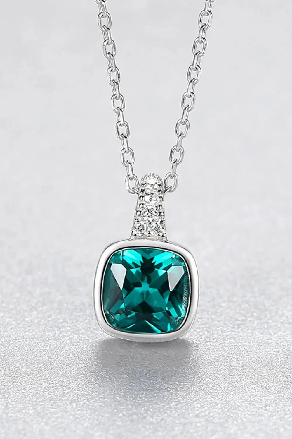 Zircon Pendant 925 Sterling Silver Necklace Necklaces - Tophatter Daily Deals