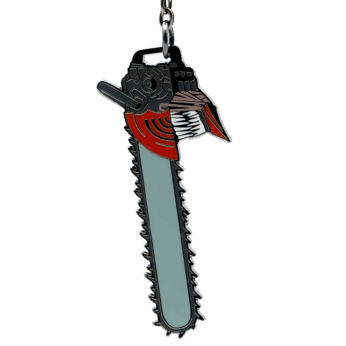 Chainsaw Man - Head Metal Keychain Keyring - Tophatter Daily Deals