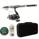 Braided Fishing Line Kit with Telescopic Rods Outdoor > Fishing - Tophatter Daily Deals