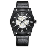 Biden Men's Hollow Quartz Watch Men's Watch Men's Watch Casual Black belt 0 - Tophatter Daily Deals