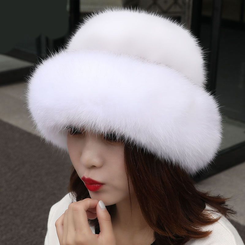 Warm Cozy Women’s Winter Hat - Rounded Crown, Faux Fur White One Size - Tophatter Daily Deals