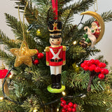 Toy Soldier Christmas Bauble | Red Soldier Ceramic Hanging Tree Ornament - 13cm Baubles - Tophatter Daily Deals