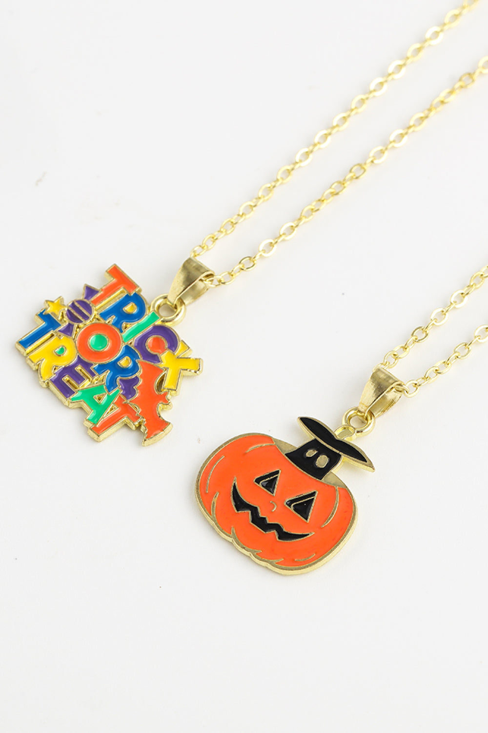 Two-Piece Halloween Theme Necklace Set Necklaces - Tophatter Daily Deals