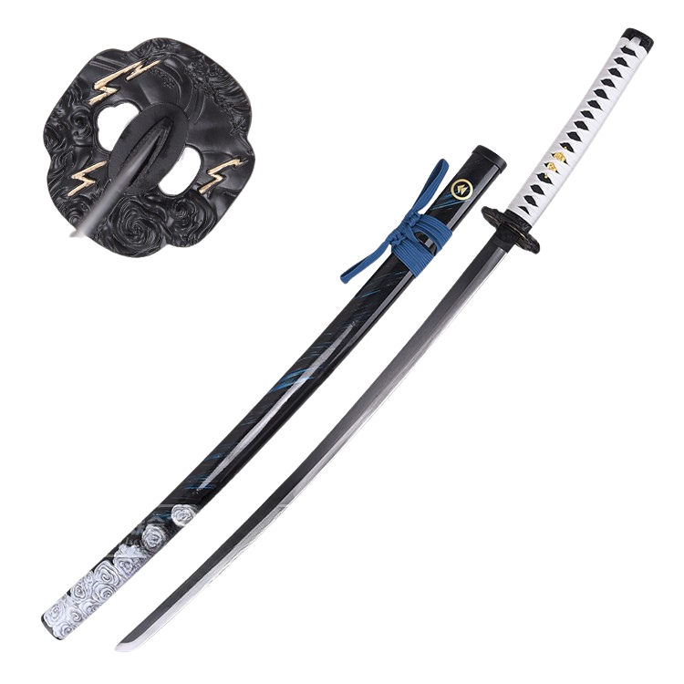 Ghost Of Tsushima - Storm of Clan Sakai Display (Straight Blade) Katana Sword - Tophatter Daily Deals