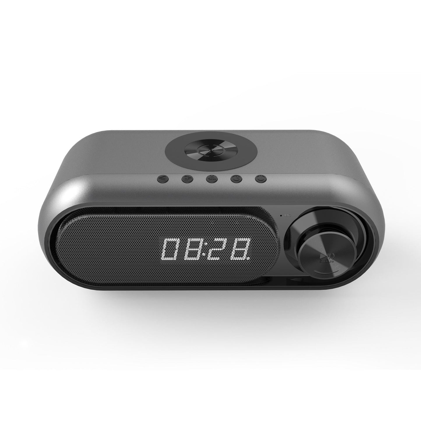 Bedside Wireless Charging Audio LED Alarm Clock USB 0 - Tophatter Daily Deals