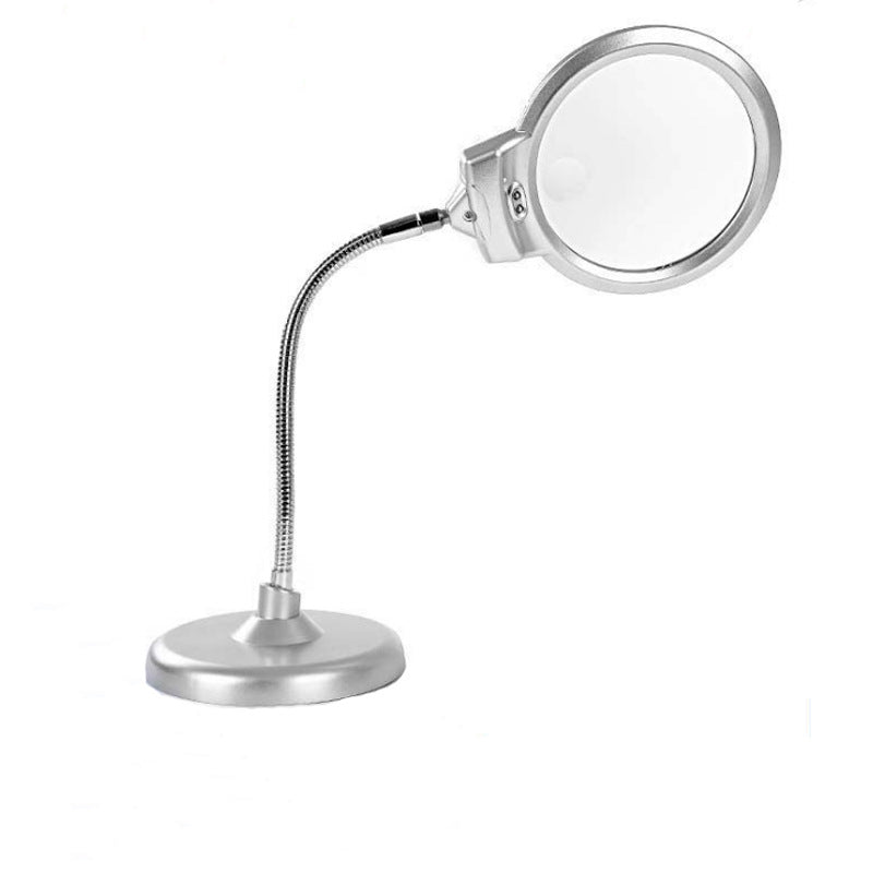 130mm Large Mirror Hose With Light magnifier 0 - Tophatter Daily Deals