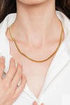 18K Gold Plated Curb Chain Necklace Gold One Size Necklaces - Tophatter Daily Deals