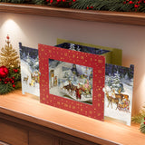 3D Winter Landscape Advent Calendar | Victorian Pull-Out Snow Scene 3D Countdown Advent Calendar - Tophatter Daily Deals