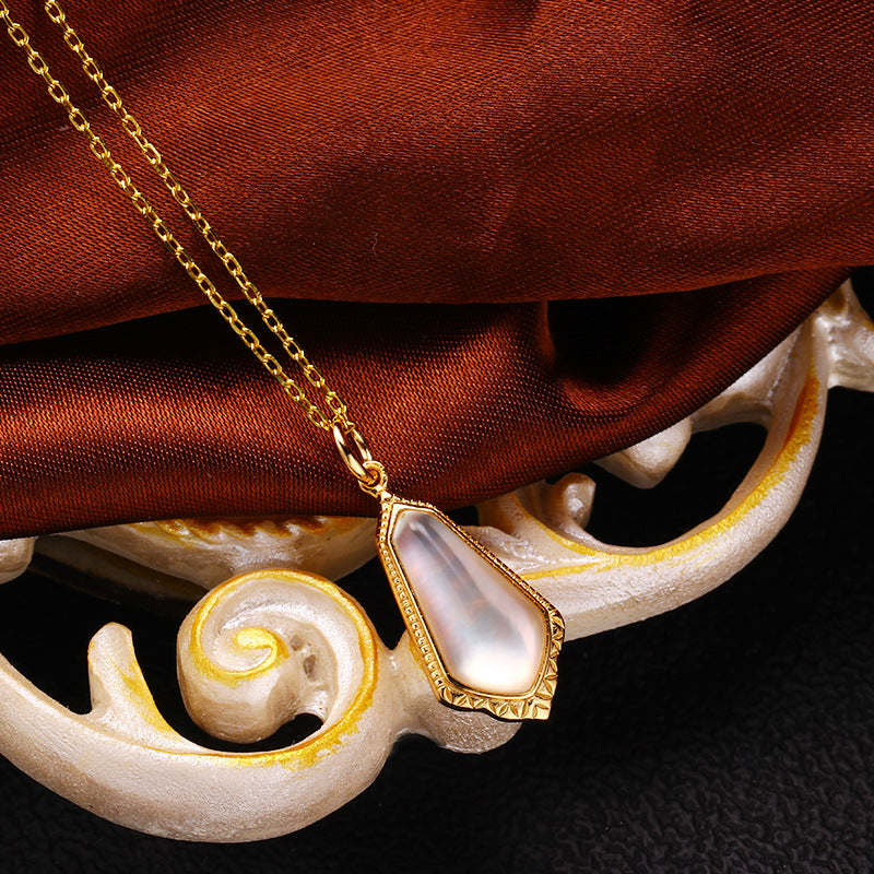 925 Silver Relief Tianhe Stone Double-sided Pendant 4 - Tophatter Daily Deals