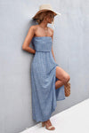 Strapless Split Maxi Dress Casual Dresses - Tophatter Daily Deals