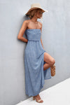 Strapless Split Maxi Dress Casual Dresses - Tophatter Daily Deals