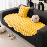 Autumn And Winter Thickening Irregular Sofa Cushion Yellow 0 - Tophatter Daily Deals