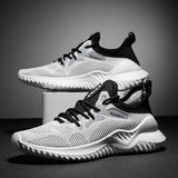 Breathable Mesh Shoes, Mesh Shoes, Men's Shoes, Flying Woven Fashion Casual Shoes Grey 0 - Tophatter Daily Deals