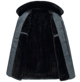 Warm Men's Wool Coat - Tailored Mid Thigh, Wool, For Winter 3D Changing Face Moving Picture Frame - Tophatter Daily Deals