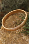 Gold Stretchy Metal Wide Bangle Bracelets - Tophatter Daily Deals